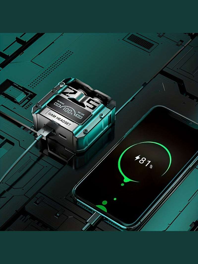 TWS Wireless Earbuds with Wireless V5.3, Featuring Stereo Sound, Touch Controls, Hands-Free Functionality, a Digital Display for Battery Capacity, Low Latency, And Energy-Efficient Design, with Automatic Power-Off, Making Them Ideal for Gifts. - Epic Store
