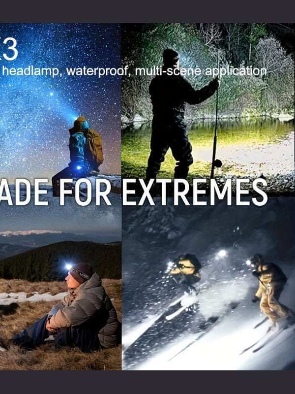 Powerful Rechargeable Headlamp With Super Bright Long-range Outdoor Head-mounted Miner's Lamp For Outdoor Special Forces Lighting And Outdoor Exploration Lighting - Epic Store