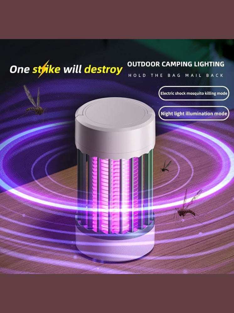 Compact USB Mosquito Swatter Lamp - Indoor Fly Zapper, 360° Electric Shock, Durable Plastic Shade, UV Insect Trap, Child & Pet Safe, USB Power Mode, Operates Under 36V - Epic Store