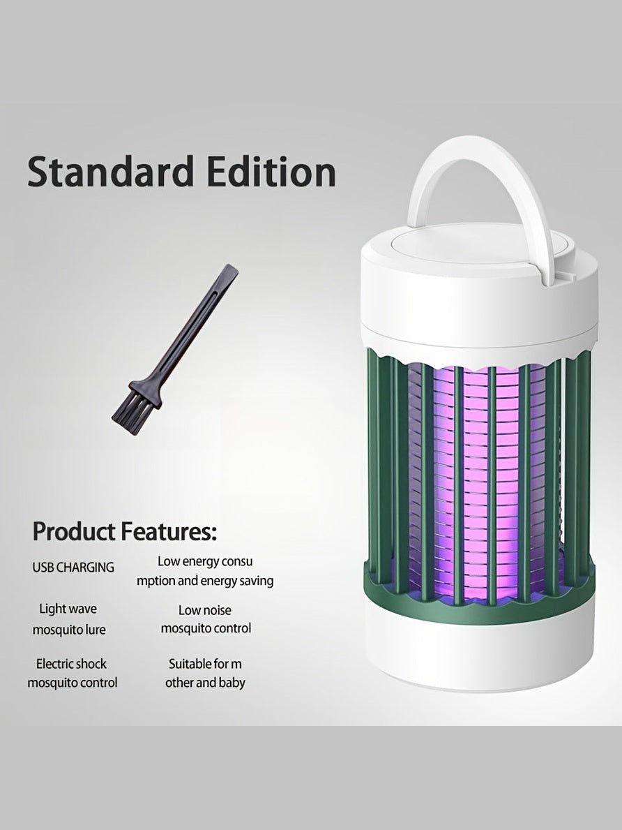 Compact USB Mosquito Swatter Lamp - Indoor Fly Zapper, 360° Electric Shock, Durable Plastic Shade, UV Insect Trap, Child & Pet Safe, USB Power Mode, Operates Under 36V - Epic Store