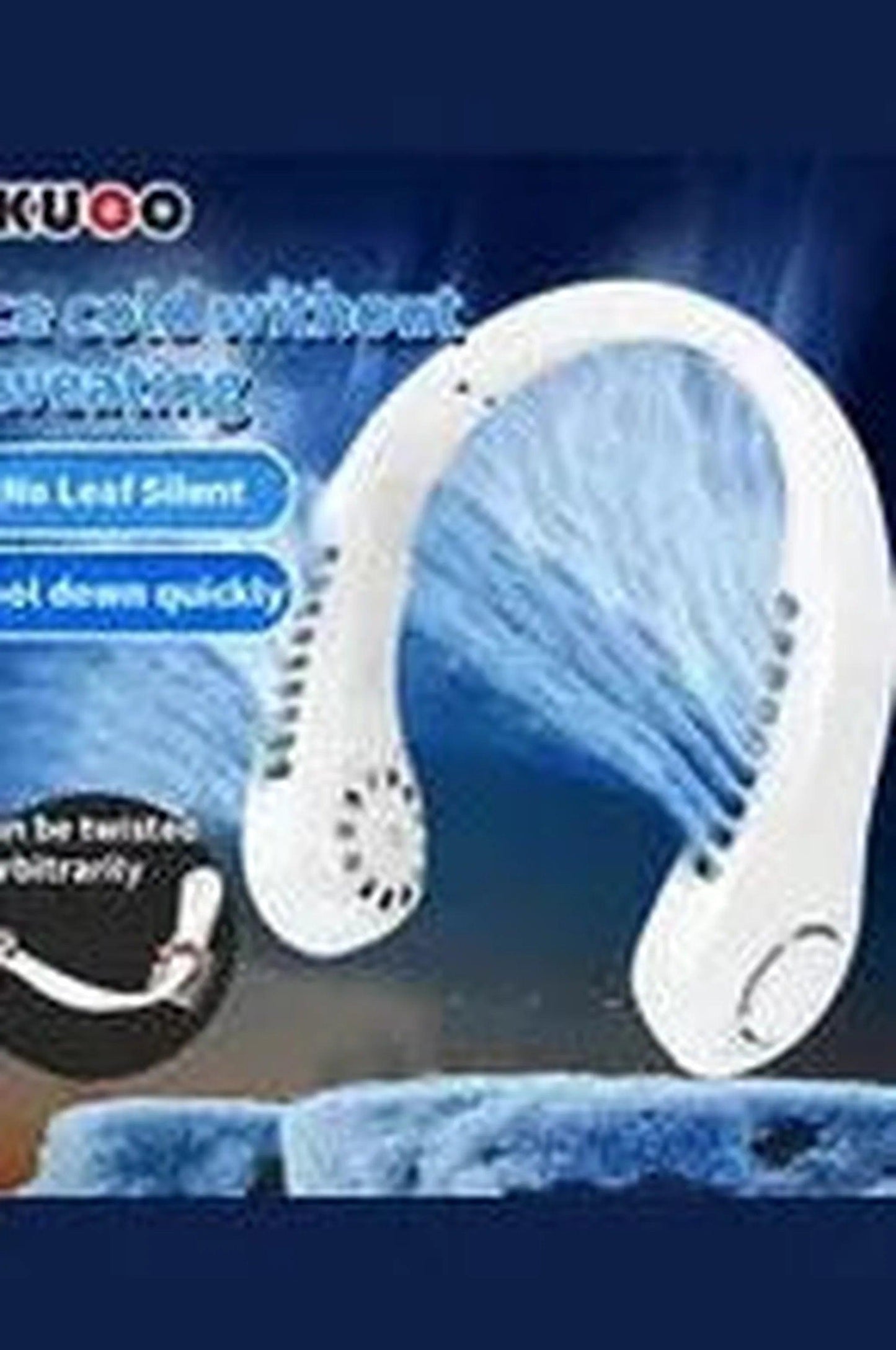 Upgraded Portable Neck Fan - Ultra-Quiet, Leafless Mini Air Conditioner with USB Rechargeable 1200mAh Battery - Epic Store