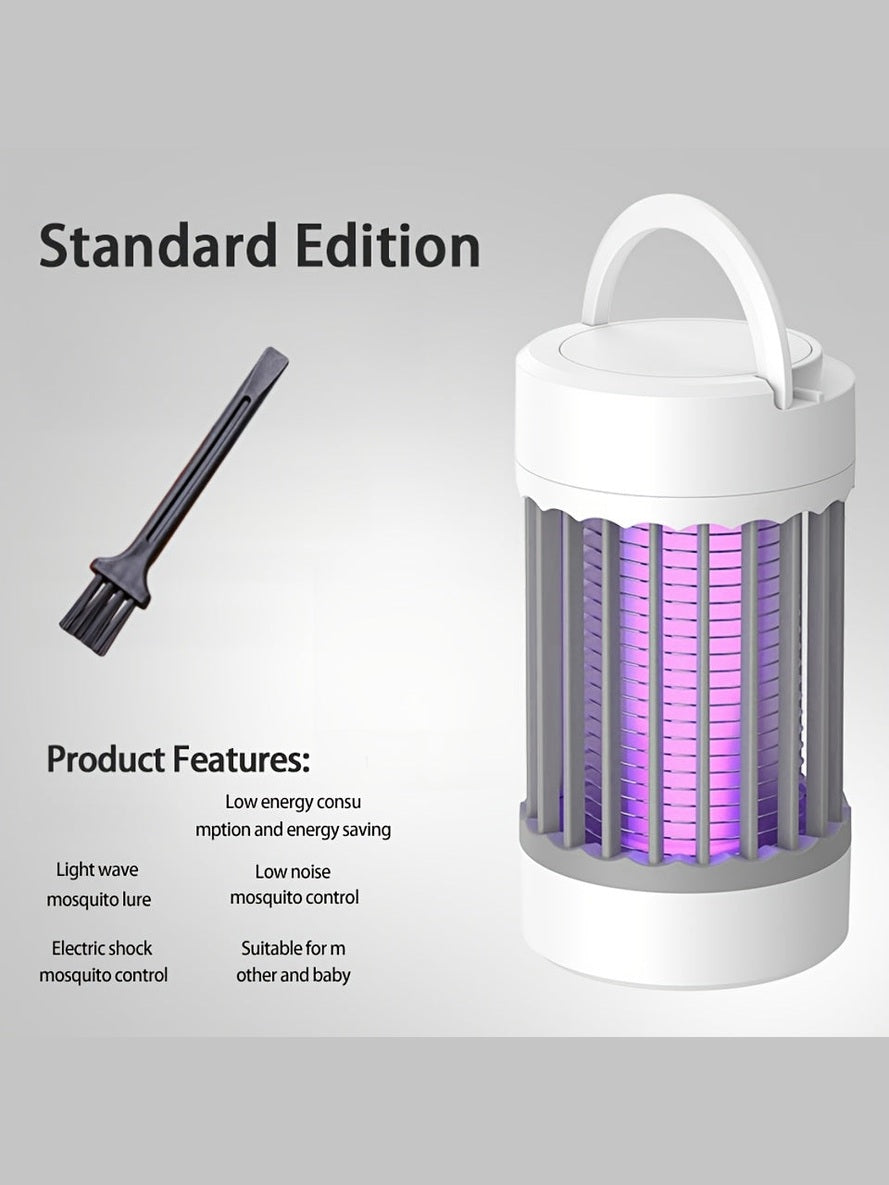 Compact USB Mosquito Swatter Lamp - Indoor Fly Zapper, 360° Electric Shock, Durable Plastic Shade, UV Insect Trap, Child & Pet Safe, USB Power Mode, Operates Under 36V - Epic Store