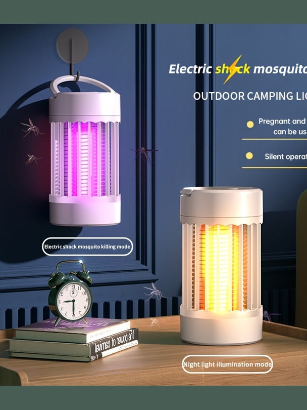 Compact USB Mosquito Swatter Lamp - Indoor Fly Zapper, 360° Electric Shock, Durable Plastic Shade, UV Insect Trap, Child & Pet Safe, USB Power Mode, Operates Under 36V - Epic Store