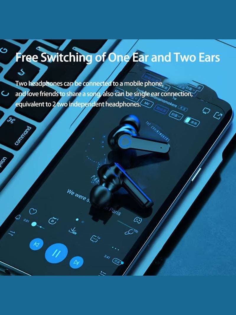 In-Ear Wireless Earbuds with Charging Case -l Headphones, Remote Volume Control, USB Rechargeable Lithium Battery, Anime Themed for Gaming, Compatible with iOS & Android - Epic Store