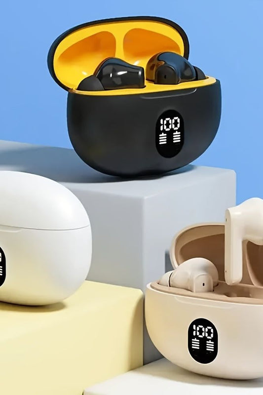 [2025 Explosion] TWS wireless in-ear headphones Ultra clear screen display High quality HiFi stereo sound Mini portable three colours available Light luxury trendy design Suitable for sports, commuting, gaming and music, the first choice of holiday gifts - Epic Store