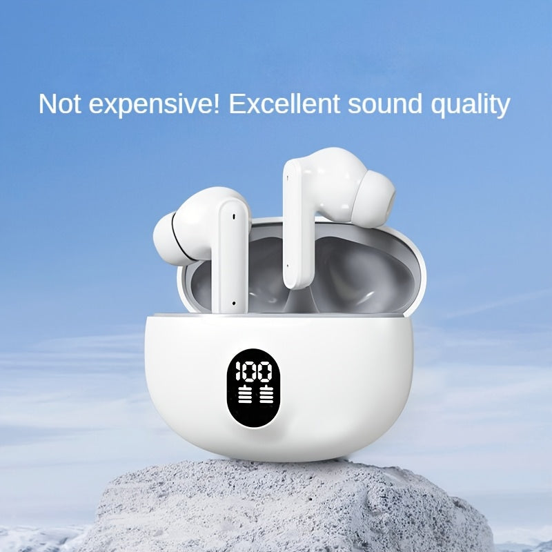 [2025 Explosion] TWS wireless in-ear headphones Ultra clear screen display High quality HiFi stereo sound Mini portable three colours available Light luxury trendy design Suitable for sports, commuting, gaming and music, the first choice of holiday gifts - Epic Store
