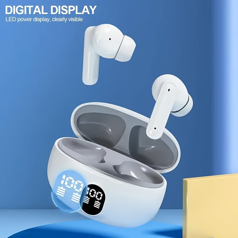 [2025 Explosion] TWS wireless in-ear headphones Ultra clear screen display High quality HiFi stereo sound Mini portable three colours available Light luxury trendy design Suitable for sports, commuting, gaming and music, the first choice of holiday gifts - Epic Store