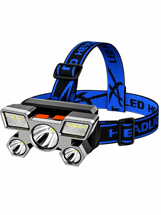 Powerful Rechargeable Headlamp With Super Bright Long-range Outdoor Head-mounted Miner's Lamp For Outdoor Special Forces Lighting And Outdoor Exploration Lighting - Epic Store